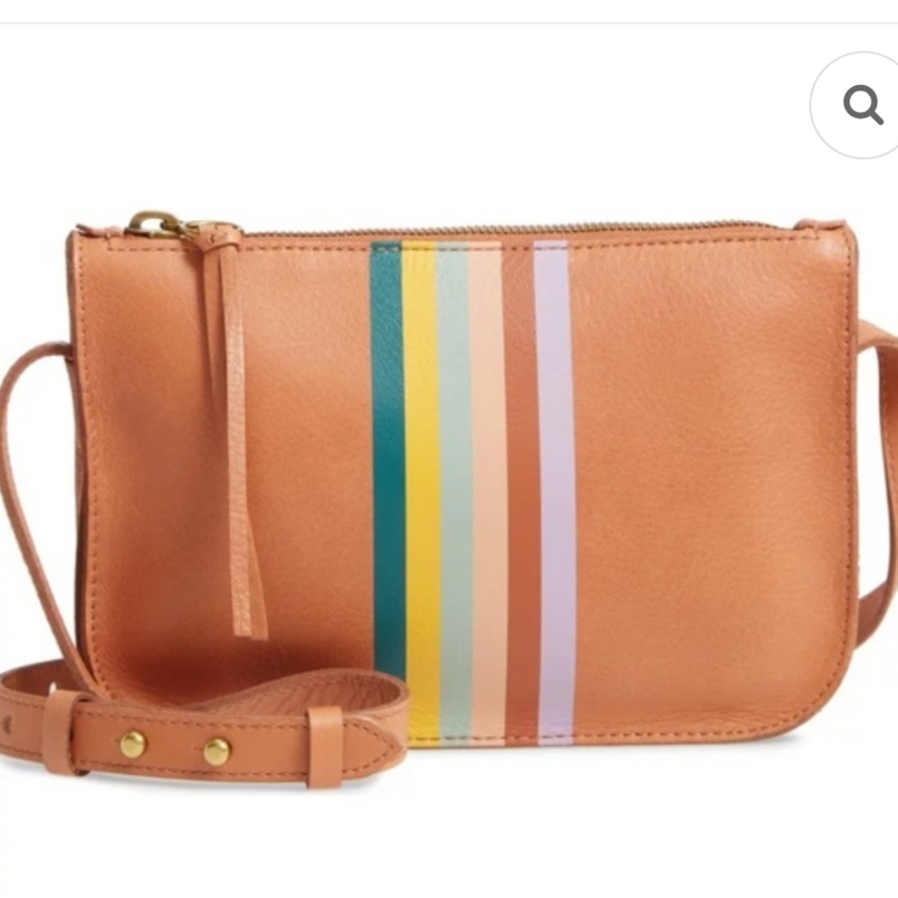 Madewell The Simple Crossbody Bag with Multicolored Stripes - Picture 2 of 6